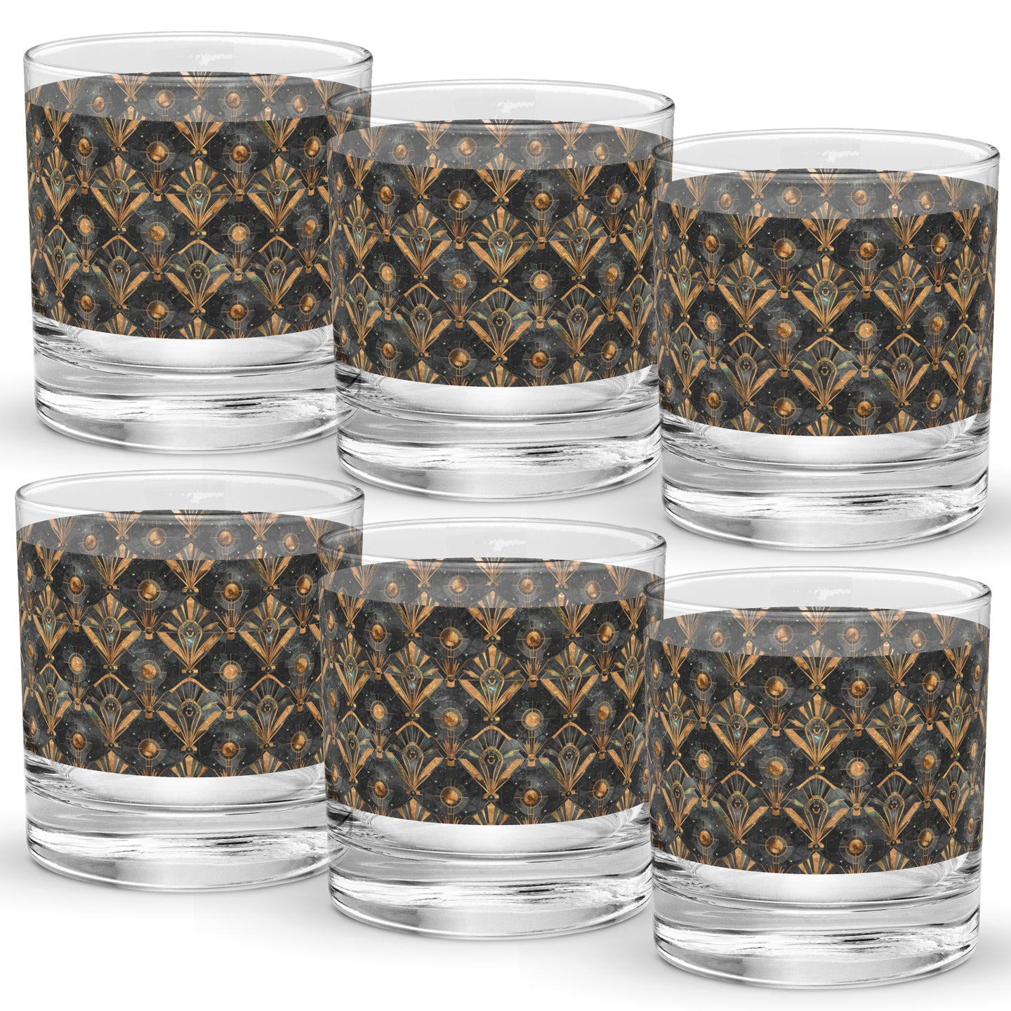 Astral Glow Rocks Glass | Signature Design