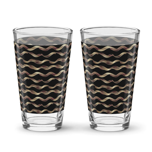 Liquid Gold Pint Beer Glass