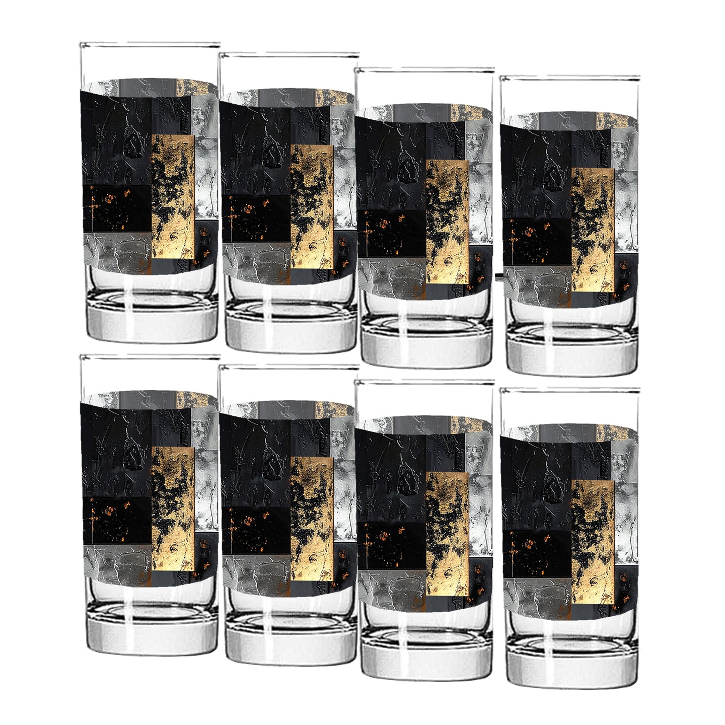 Fresco Fragments Highball Glass | Signature Design