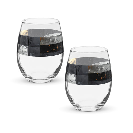 Fresco Fragments Stemless Wine Glass