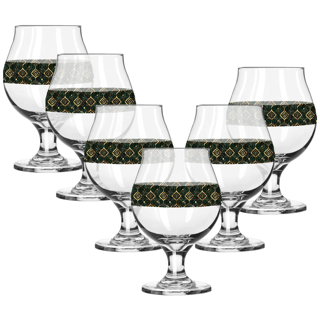 Malachite Enigma Belgian Beer Glass