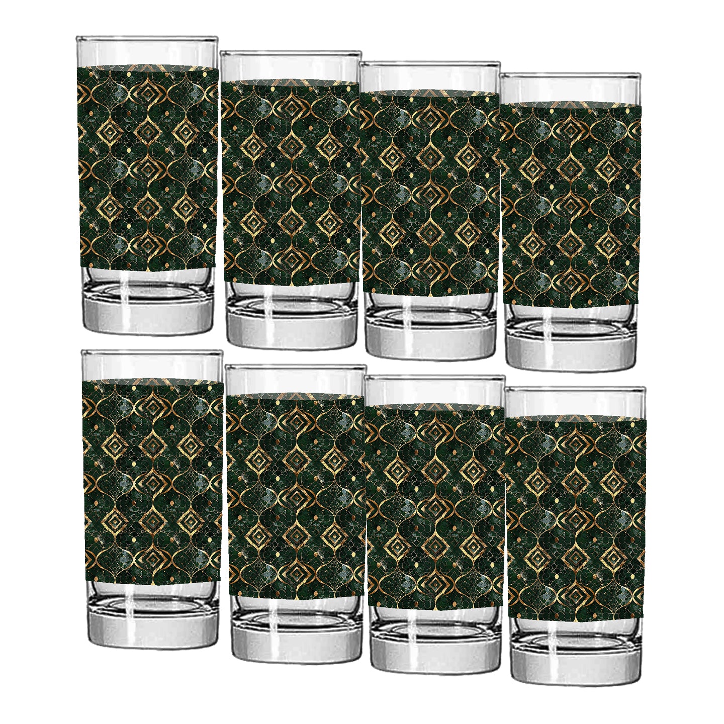 Malachite Enigma Highball Glass