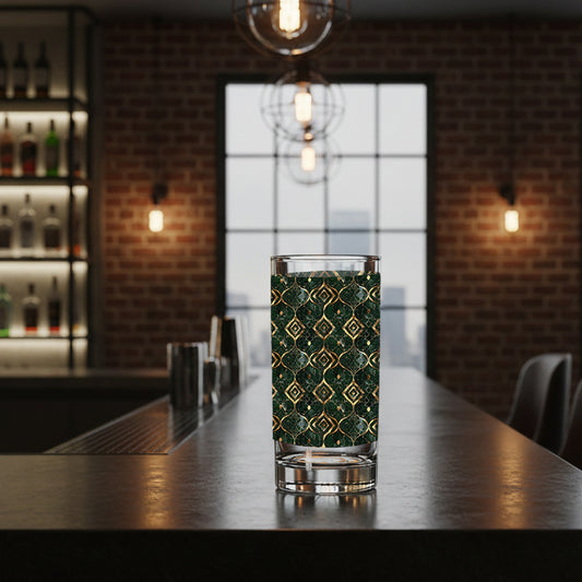 Malachite Enigma Highball Glass