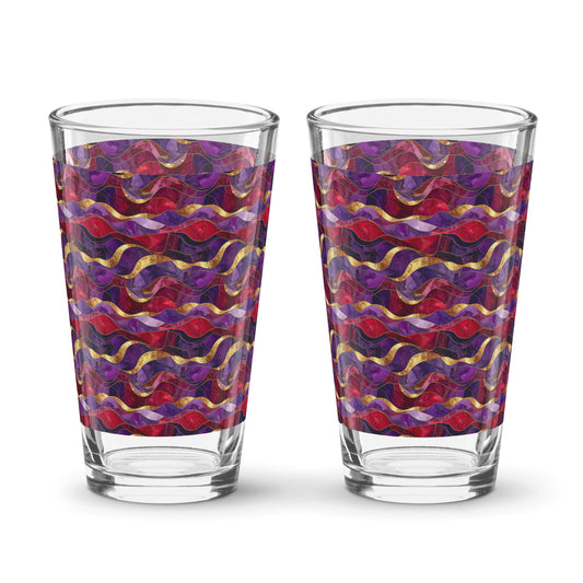 Fluid Marble Pint Beer Glass