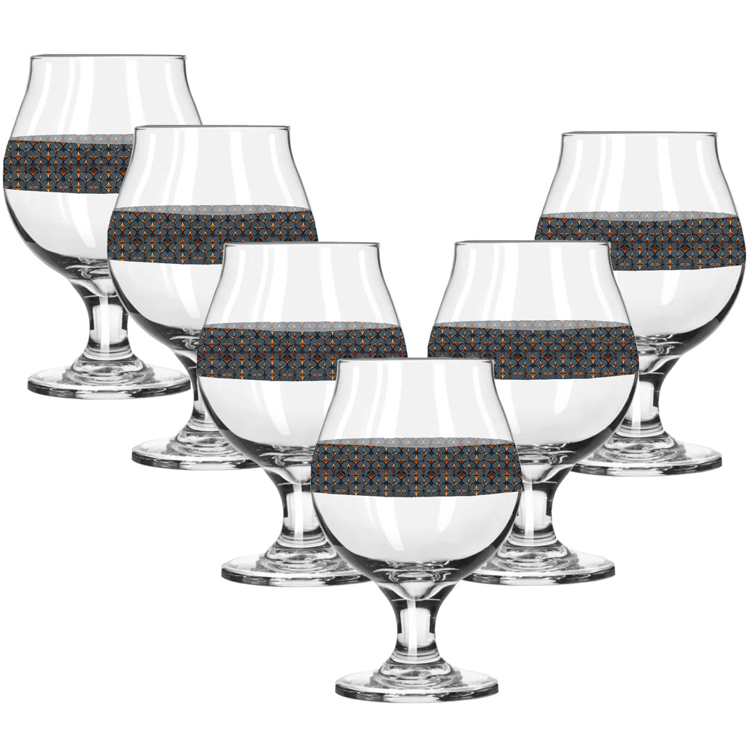 Burnished Slate Belgian Beer Glass | Signature Design