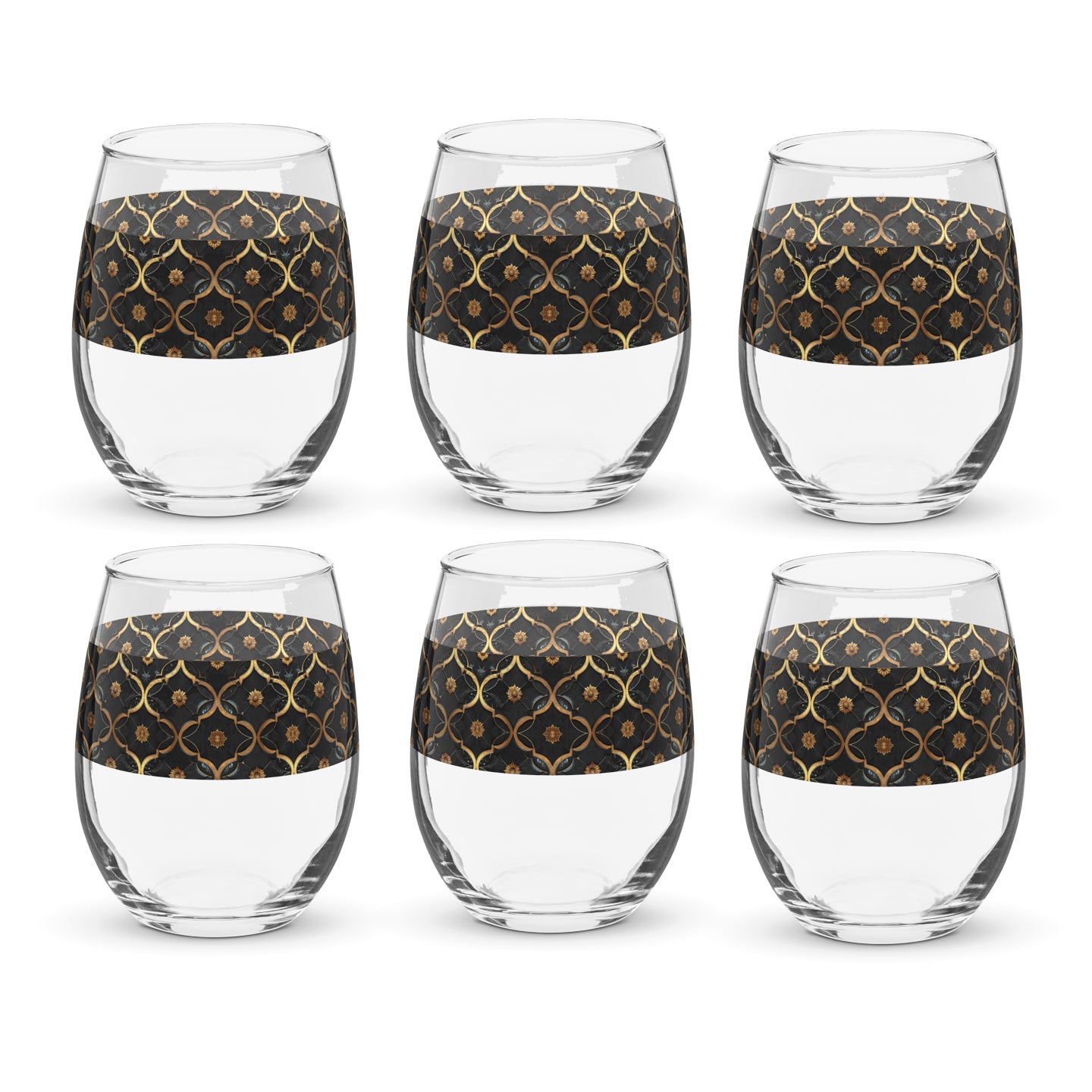 Midnight Marrakech Stemless Wine Glass | Signature Design
