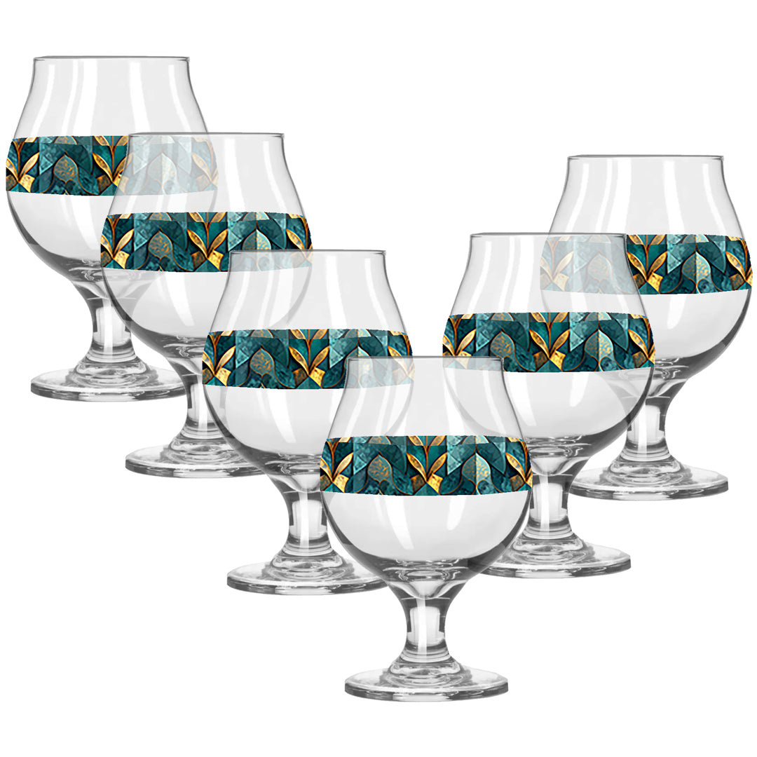 Gilded Patina Belgian Beer Glass