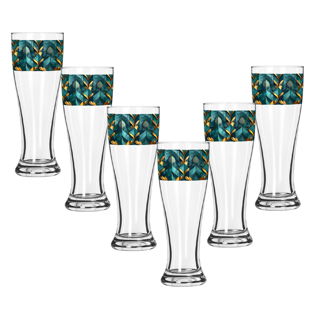 Gilded Patina Pilsner Beer Glass