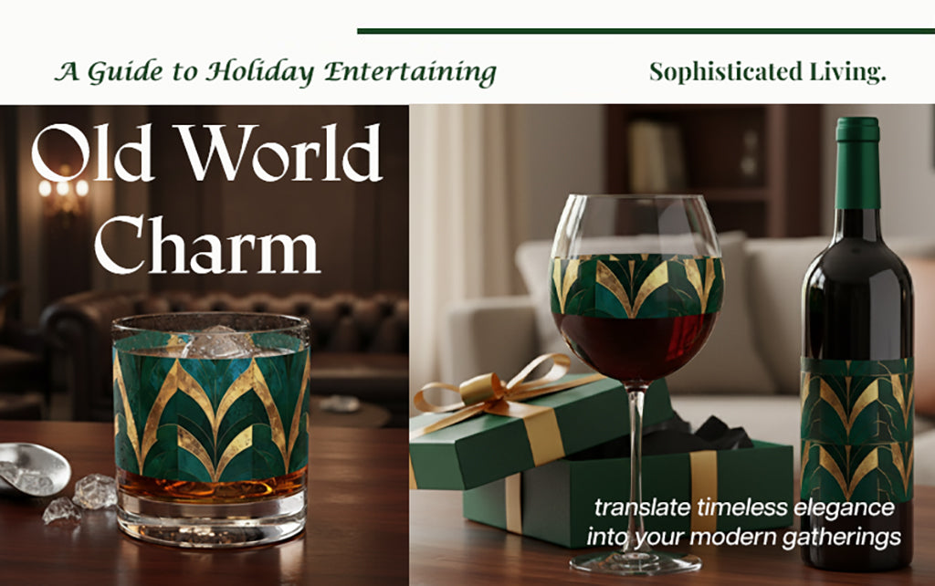 Old World Charm cover image of a holiday entertaining guide