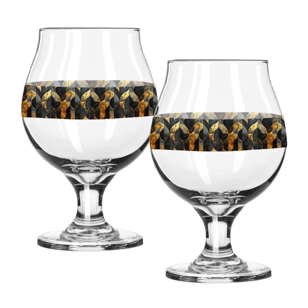 Aged Elegance Belgian Glass