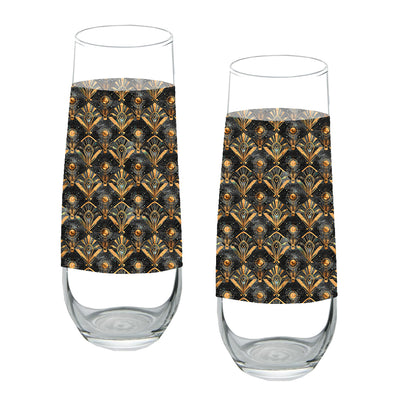 Astral Glow Stemless Champagne Glass| Signature Design