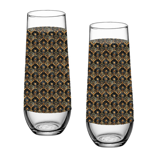 Astral Glow Stemless Champagne Glass