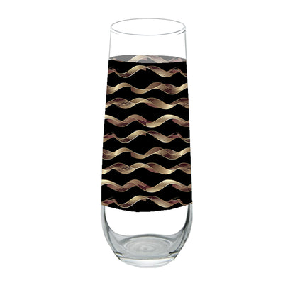 Liquid Gold Stemless Champagne Glass | Signature Design