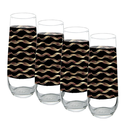Liquid Gold Stemless Champagne Glass | Signature Design