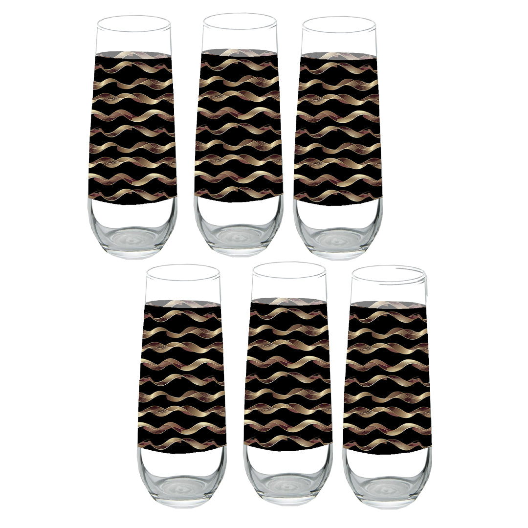 Liquid Gold Stemless Champagne Glass | Signature Design