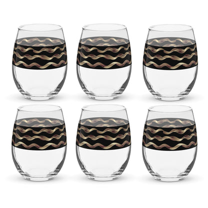 Liquid Gold Stemless Wine Glass | Signature Design