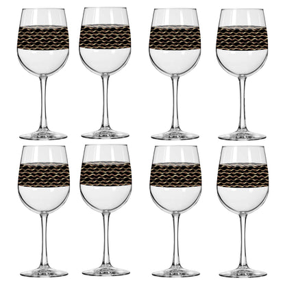 Liquid Gold Tall Wine Glass | Signature Design