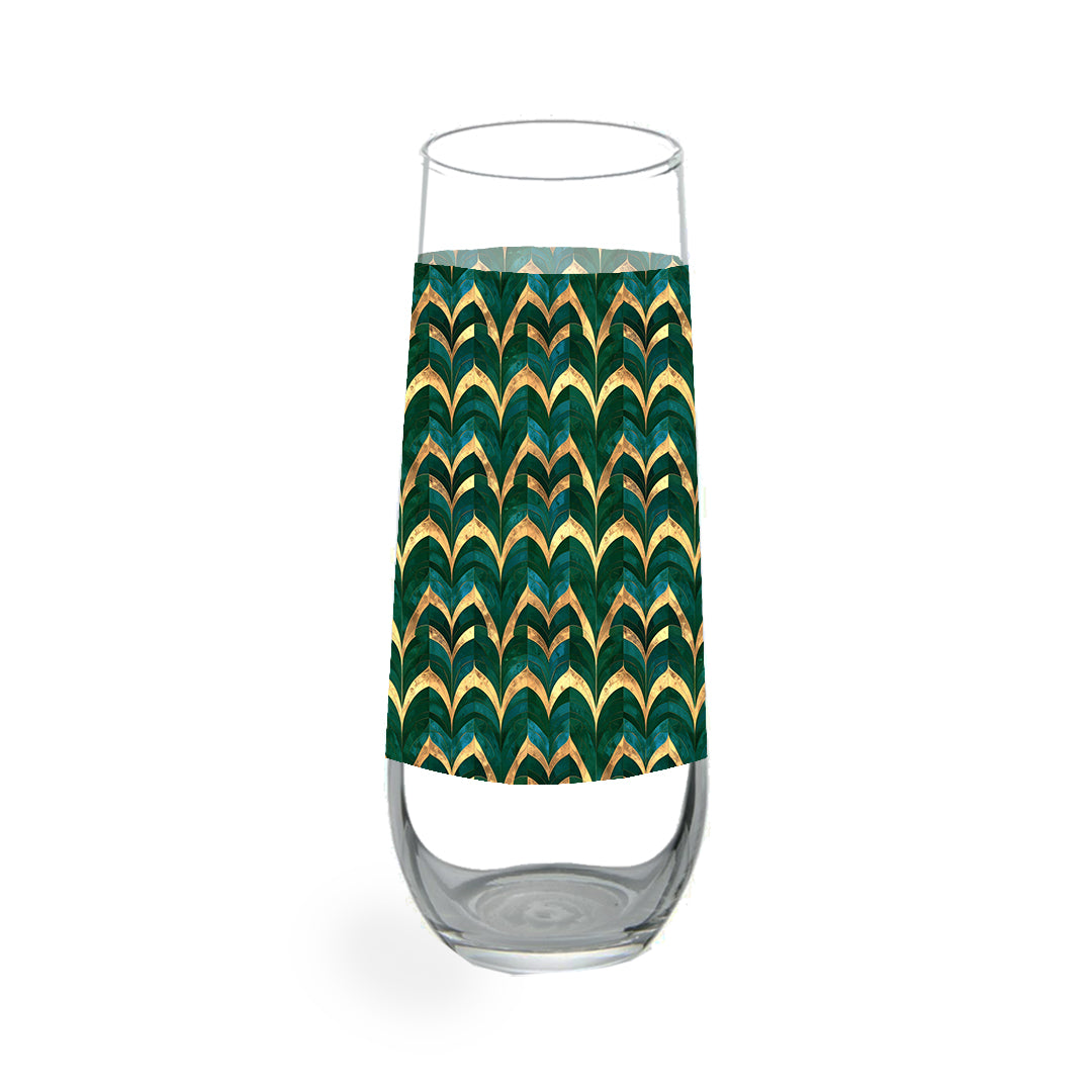 Emerald Royale Stemless Champagne Glass | Signature Design