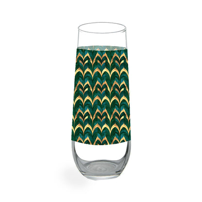 Emerald Royale Stemless Champagne Glass | Signature Design