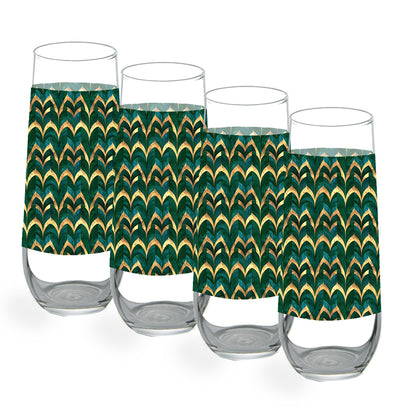 Emerald Royale Stemless Champagne Glass | Signature Design