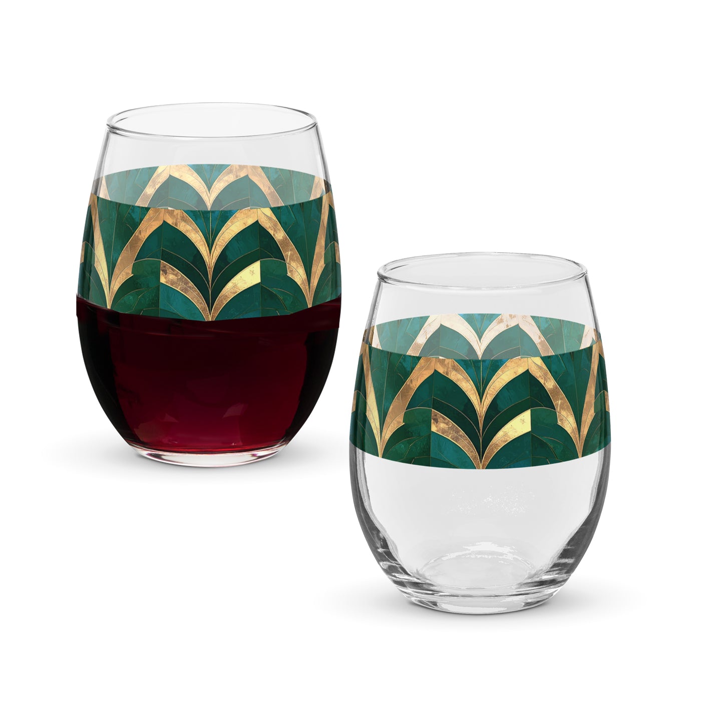 Emerald Royale Stemless Wine Glass | Signature Design