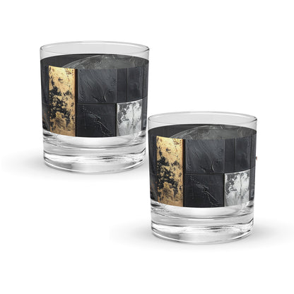 Fresco Fragments Rocks Glass | Signature Design