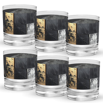 Fresco Fragments Rocks Glass | Signature Design