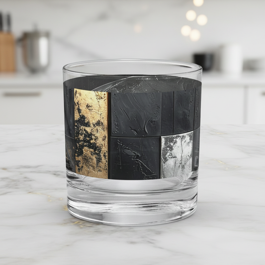 Fresco Fragments Rocks Glass | Signature Design