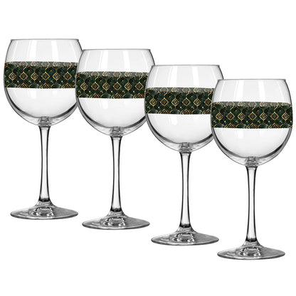 Malachite Enigma Balloon Wine Glass