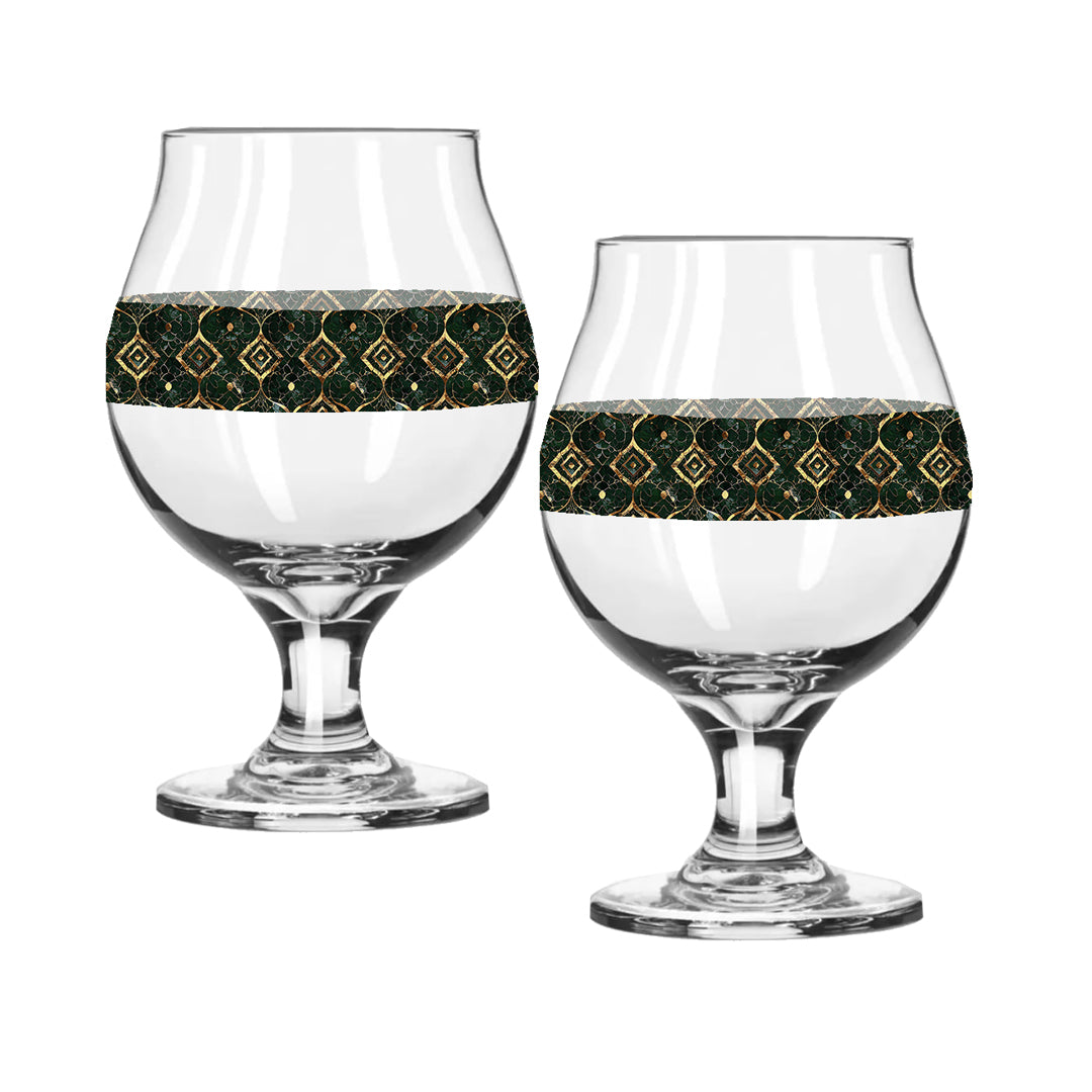 Malachite Enigma Belgian Beer Glass