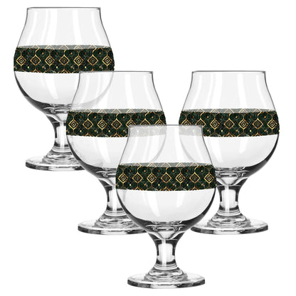 Malachite Enigma Belgian Beer Glass