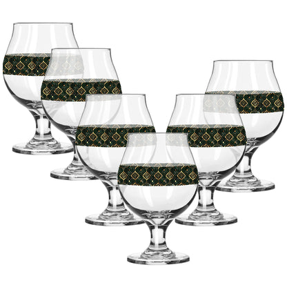 Malachite Enigma Belgian Beer Glass