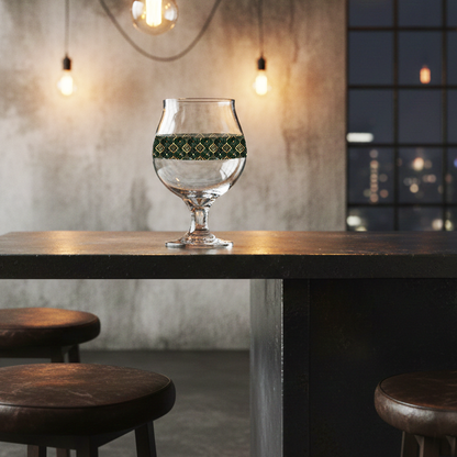 Malachite Enigma Belgian Beer Glass