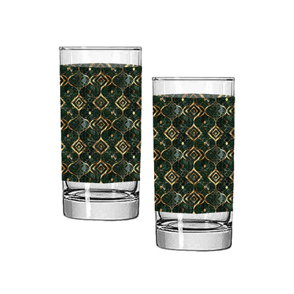 Malachite Enigma Highball Glass