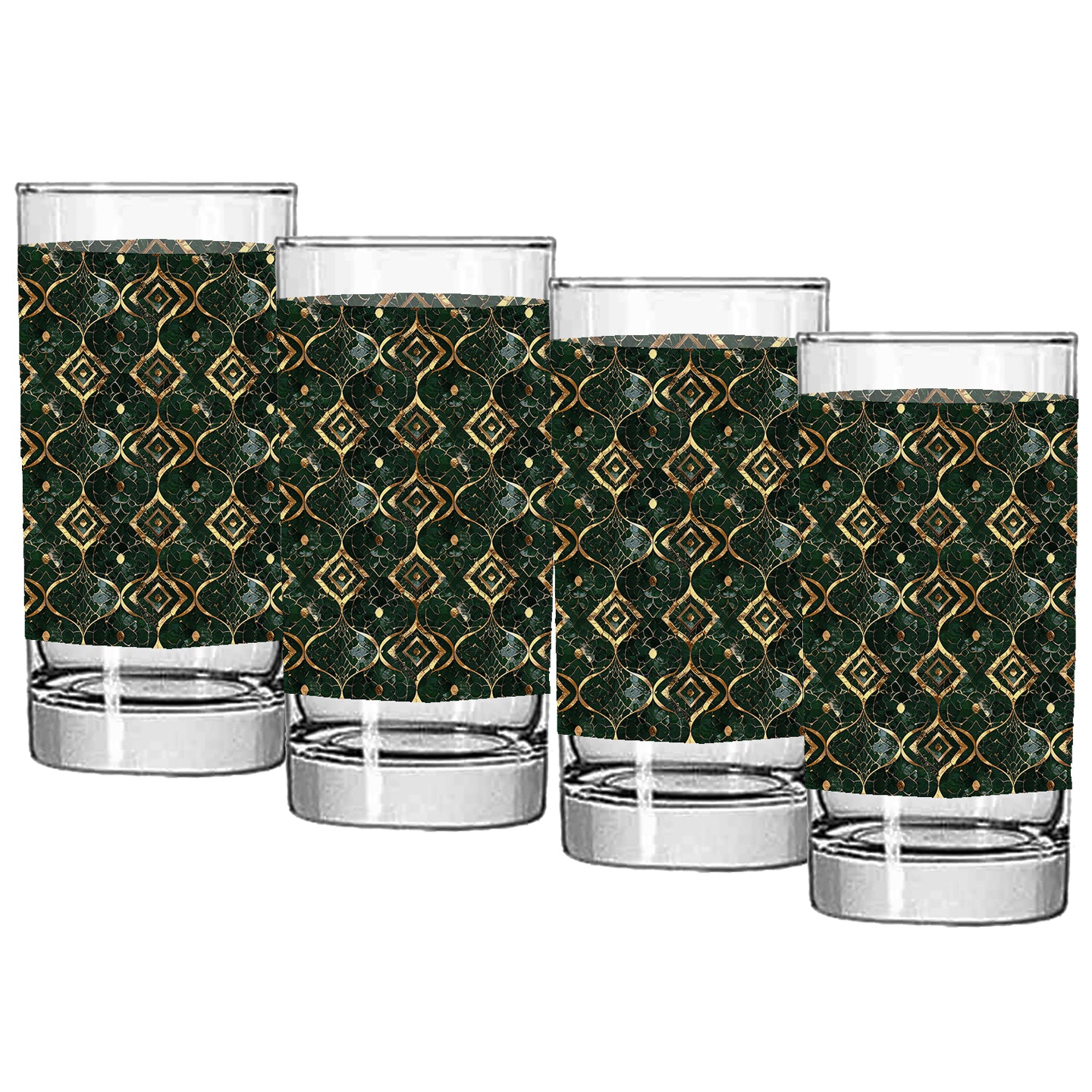 Malachite Enigma Highball Glass