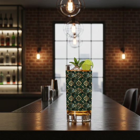 Malachite Enigma Highball Glass