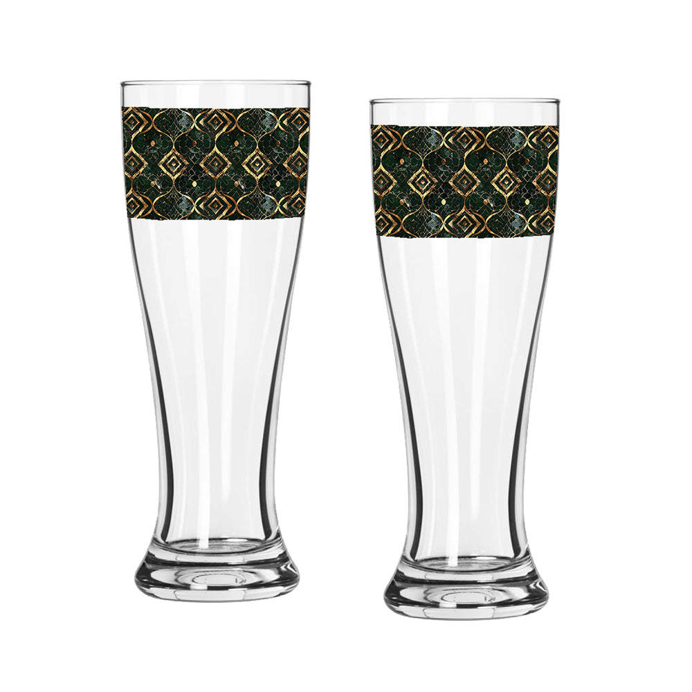 Gilded Decay Pilsner Beer Glass