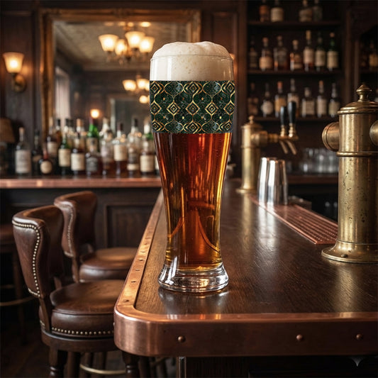 Gilded Decay Pilsner Beer Glass