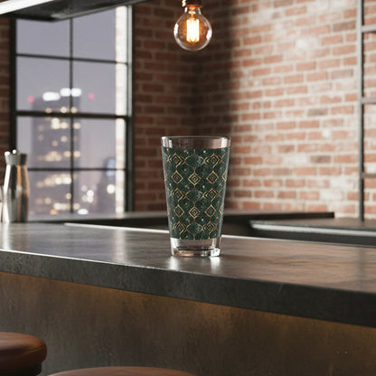 Malachite Enigma Pint Beer Glass