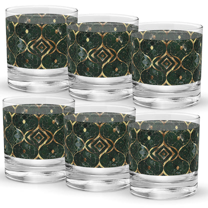 Malachite Enigma Rocks Glass