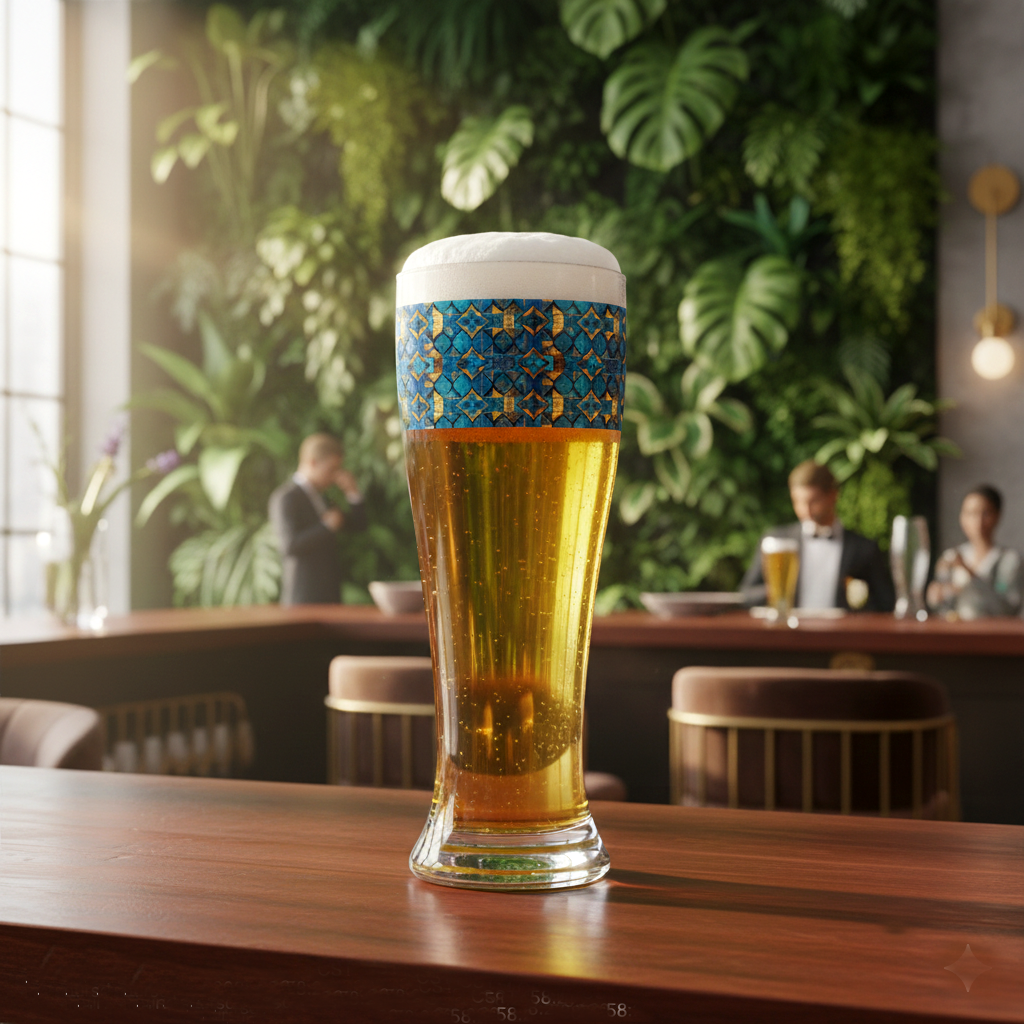 Moroccan Treasures Pilsner Beer Glass