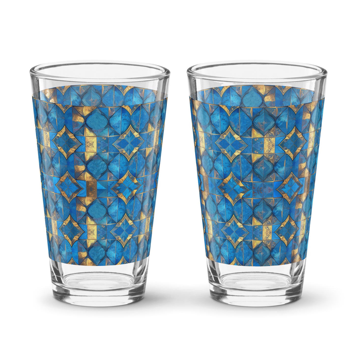 Moroccan Treasure Pint Beer Glass