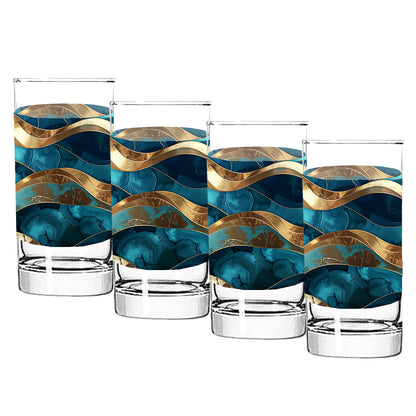 Opulent Teal Highball Glass | Signature Design