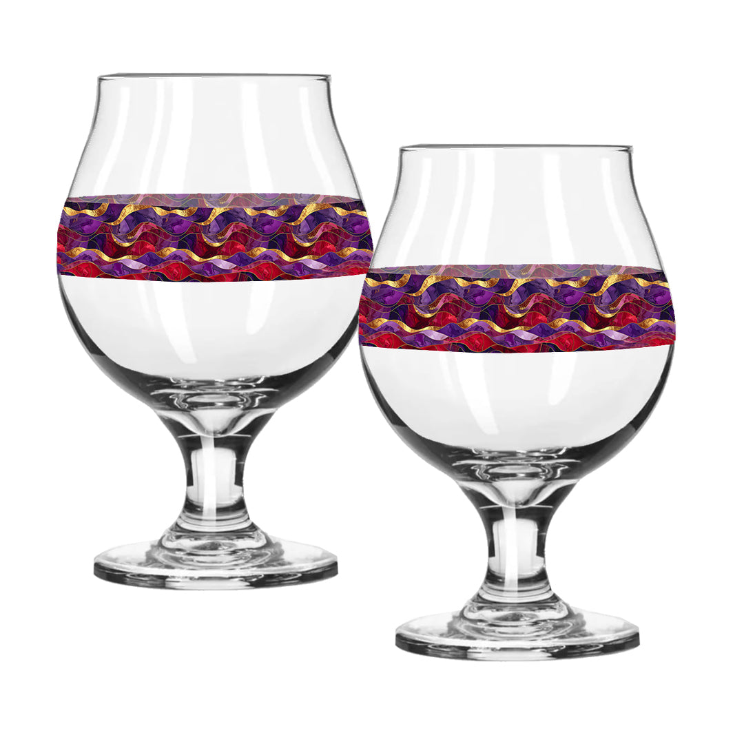 Fluid Marble Belgian Beer Glass