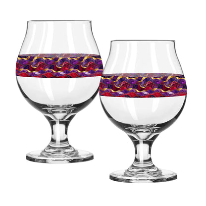 Fluid Marble Belgian Beer Glass