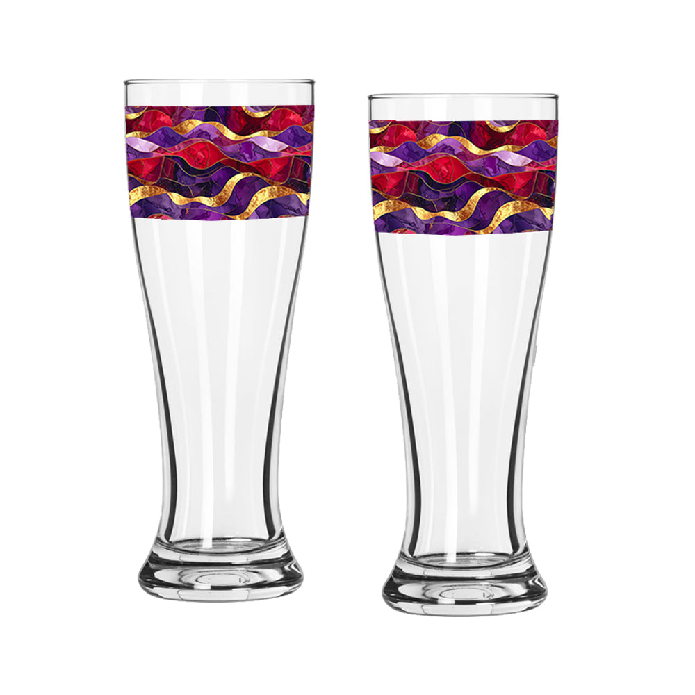 Fluid Marble Pilsner Beer Glass