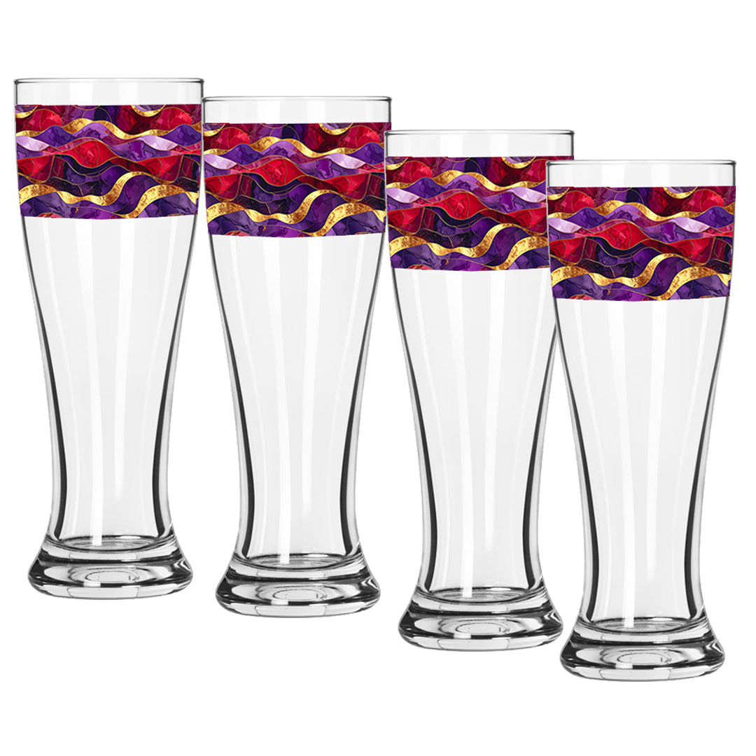 Fluid Marble Pilsner Beer Glass
