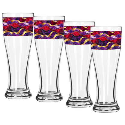 Fluid Marble Pilsner Beer Glass