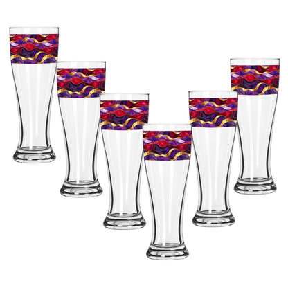 Fluid Marble Pilsner Beer Glass