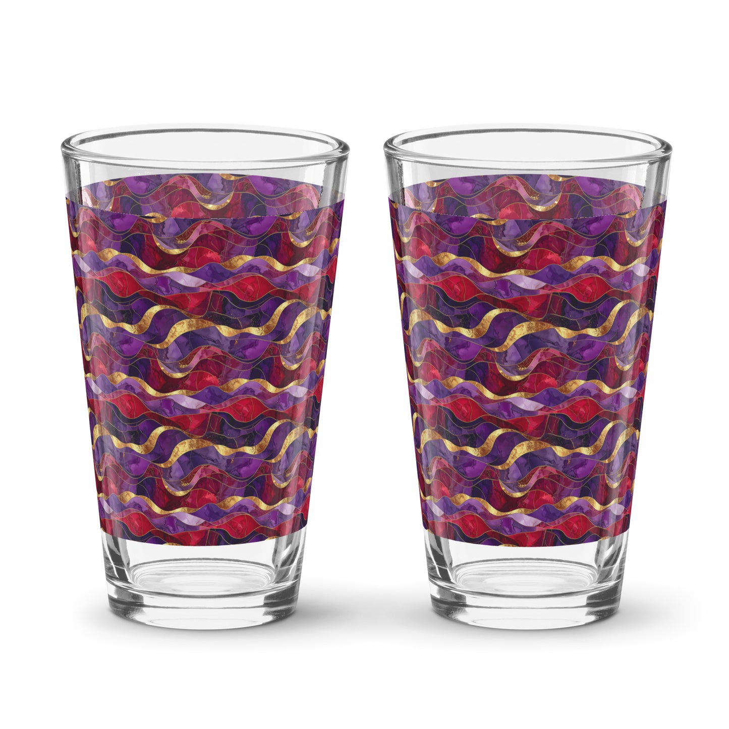 Fluid Marble Pint Beer Glass